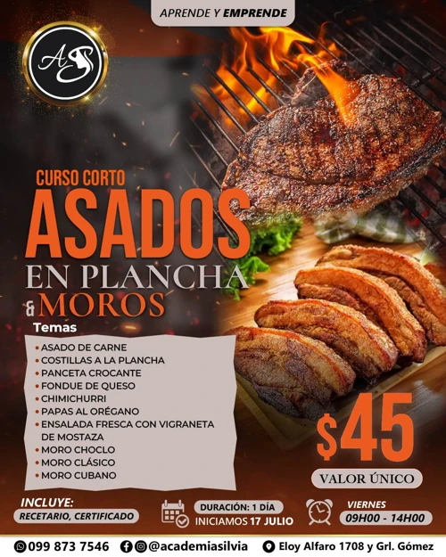Asados en Plancha y Moros