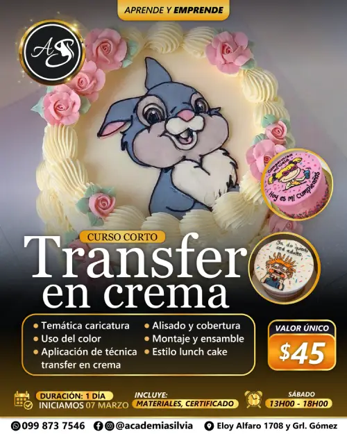 Curso Corto Transfer en Crema