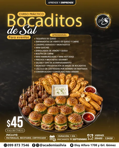 Curso Práctico Bocaditos de Sal